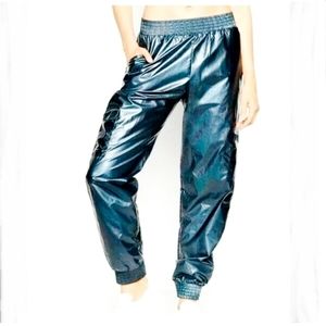 Victoria's Secrets Sport Metallic Blue Joggers XS